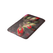 バスマット開花赤と黒 バスマット (アングル)