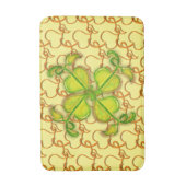 バスマット – アイビー葉の黄色 (正面縦)