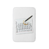 バスマット - バーボン愛好家の買い物リスト (正面縦)