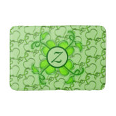 バスマット – モノグラム葉付きアイビー (正面)