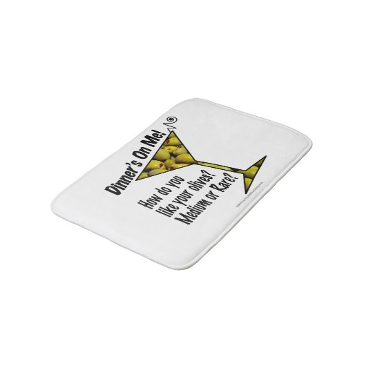 バスマット – 中または珍しいマティーニオリーブ？ (アングル)