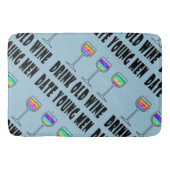 バスマット – 古いワインを飲む、伊達青年 (正面)