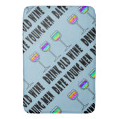 バスマット – 古いワインを飲む、伊達青年 (正面縦)