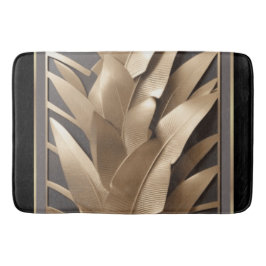 バスマット/彫刻金属バナナリーフ2/バスマット バスマット