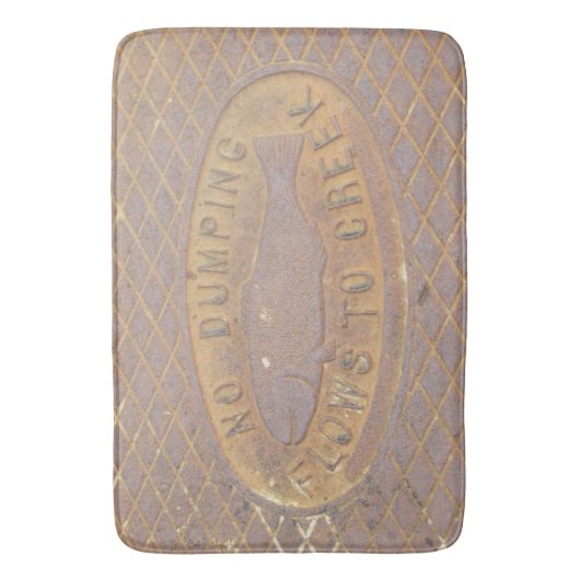 バスマット – 通り建築魚 (正面縦)