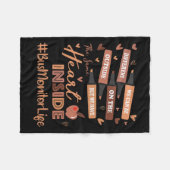 バスマニタ我々は黒い違う歴史モンになることができる フリースブランケット (正面(横))