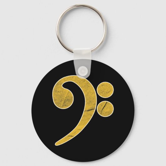 バスミュージックギターミュージシャン キーホルダー (正面)