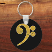 バスミュージックギターミュージシャン キーホルダー (正面)