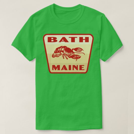 バスメインレトロバッジタン Tシャツ (デザイン正面)