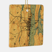 バスメインヴィンテージマップ1894 セラミックオーナメント (右)