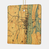 バスメインヴィンテージマップ1894 セラミックオーナメント (左)