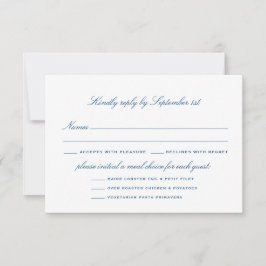 バスメストライプのールオプションエレガントな結婚式 出欠カード