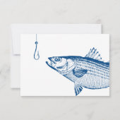 バスメストライプのールオプションエレガントな結婚式 出欠カード (裏面)