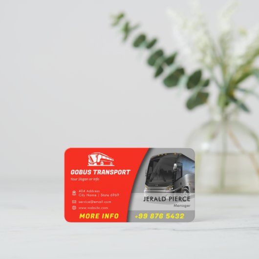 バスモダン会社 |赤 名刺 (スタンド正面)