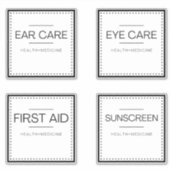 バスモダン団体や組織ラベル シール (正面)