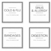 バスモダン団体や組織ラベル シール (正面)