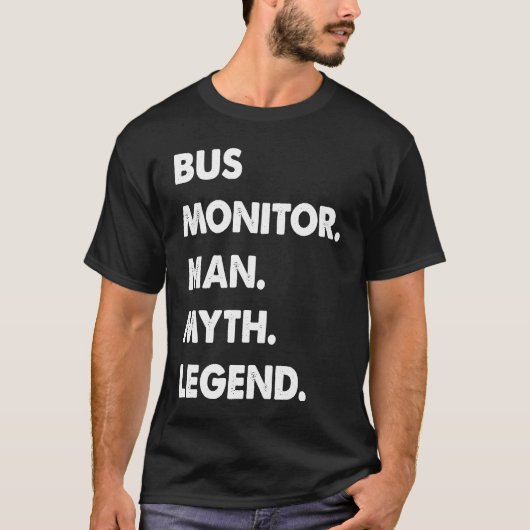 バスモニターマン伝説 Tシャツ (正面)