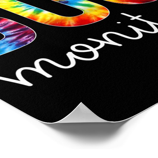 バスモニター絞り染め感謝の日こんにちは戻る ポスター (角)