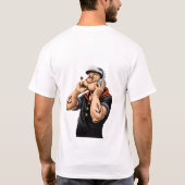 バスモードオン – 音楽好きな人向けTシャツ Tシャツ (裏面)