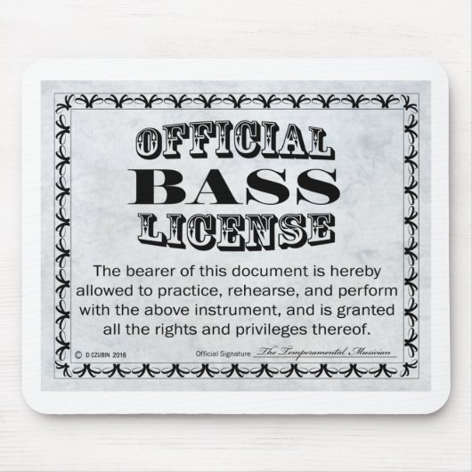 バスライセンス マウスパッド (正面)