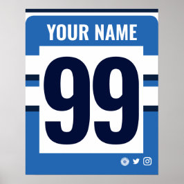 バスラグビーパーソナライズされたシャツポスター ポスター