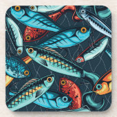 バスルアーレジェンズコースター | 魚のコルクコースターセット コースター (正面)