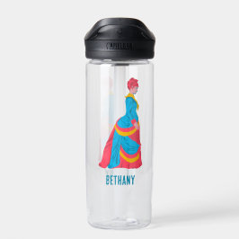 バスルポップ・アートのドレスを着たアート歴史女性カスタム ウォーターボトル