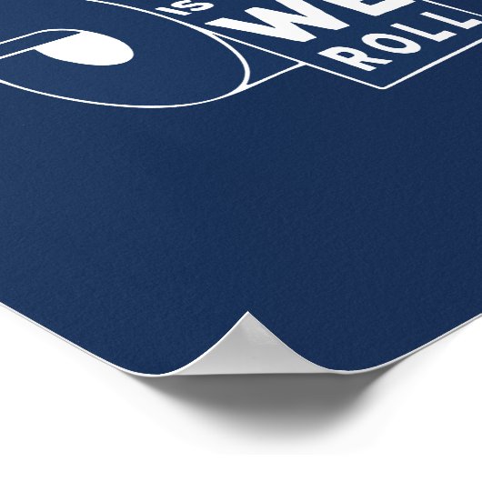 バスルームおもしろいアート – これが私たち転がの方法だ ポスター (角)