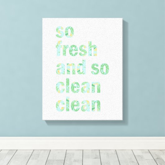 バスルームおもしろいウォールアートプリントそう新鮮でクリーン キャンバスプリント (インサイチュ (ウッドフロア))