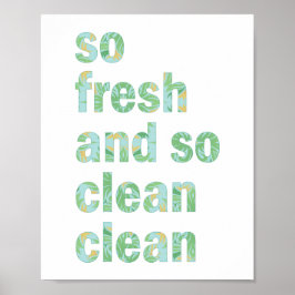 バスルームおもしろいウォールアートプリントそう新鮮でクリーン ポスター