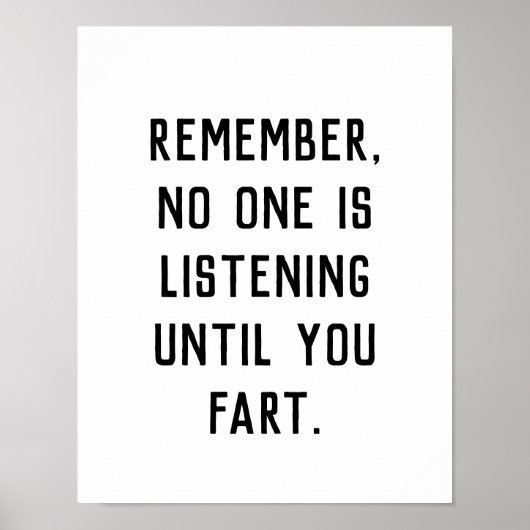 バスルームおもしろいウォールアーミニマルト引用文 ポスター (正面)