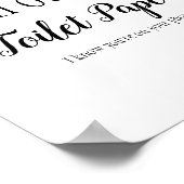 バスルームおもしろいサイン ポスター (角)