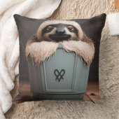 バスルームおもしろいデコールウォールアートスロース クッション (ブランケット)