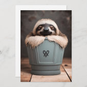 バスルームおもしろいデコールウォールアートスロース シーズンカード (正面/裏面)