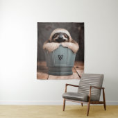 バスルームおもしろいデコールウォールアートスロース タペストリー (インサイチュ)