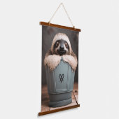 バスルームおもしろいデコールウォールアートスロース 吊り下げ型タペストリー (傾斜あり)