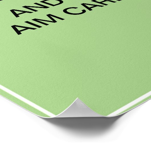 バスルームおもしろいデコ保アサイン: CALM and please... ポスター (角)