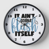 バスルームおもしろいフラワーアート 壁時計 (正面)