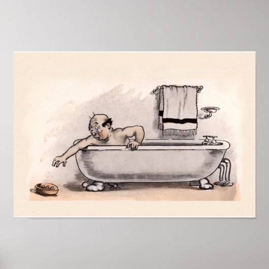 バスルームおもしろいポスター ポスター (正面)
