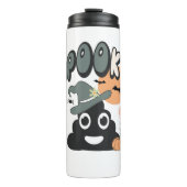 バスルームおもしろいユーモアかわいいレトロハロウィン不気味P タンブラー (正面)