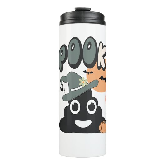 バスルームおもしろいユーモアかわいいレトロハロウィン不気味P タンブラー (正面)