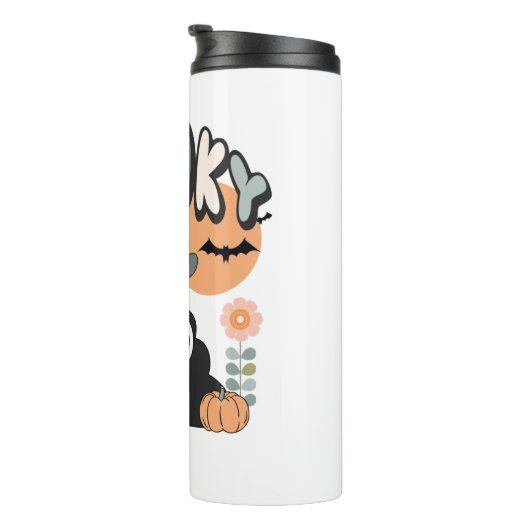 バスルームおもしろいユーモアかわいいレトロハロウィン不気味P タンブラー (回転右)