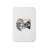 バスルームおもしろいユーモアかわいいレトロハロウィン不気味P バスマット (正面縦)