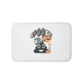 バスルームおもしろいユーモアかわいいレトロハロウィン不気味P バスマット (正面)