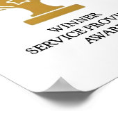 バスルームおもしろいレビュー ポスター (角)