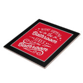 バスルームおもしろいワードアートセラミックタイル タイル (側面)