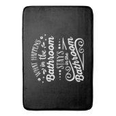 バスルームおもしろいワードアート バスマット (正面縦)