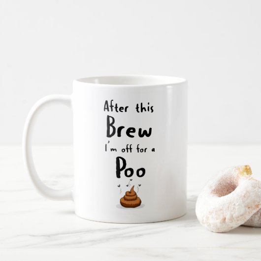 バスルームおもしろい愛好家のためのジョークコーヒーマグ コーヒーマグカップ (ドーナツ)