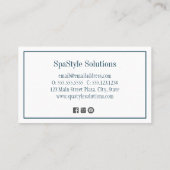 バスルームお洒落モダンホームの改善 名刺 (裏面)