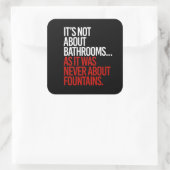 バスルームについてではない スクエアシール (バッグ)